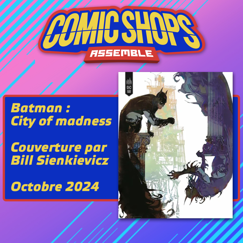 Comic Shops Assemble - Batman : City of Madness - Variant Cover Comic Shops Assemble - Batman : City of Madness - Variant Cover